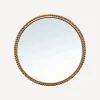 Beaded Round Mirror