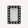 Black & White Squares Photo Frame 3x5"