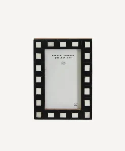 Black & White Squares Photo Frame 3x5"