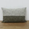 Block Velvet Back Cushion Cover 60x40cm