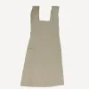 Cross Back Apron Natural Stonewashed Linen