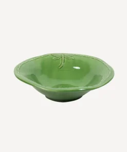 Dragonfly Stoneware Green Cereal Bowl