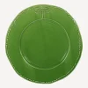 Dragonfly Stoneware Green Dinner Plate