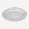 Dragonfly Stoneware White Oval Platter Small
