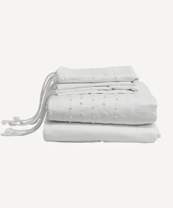 Embelli King Flat Sheet with Dots