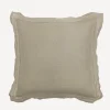 Emilie Linen Euro Pillow Cover Sand (2PC)