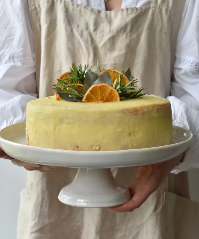 Franco Rustic White Cake Stand