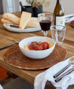 Franco White Small Serving Bowl