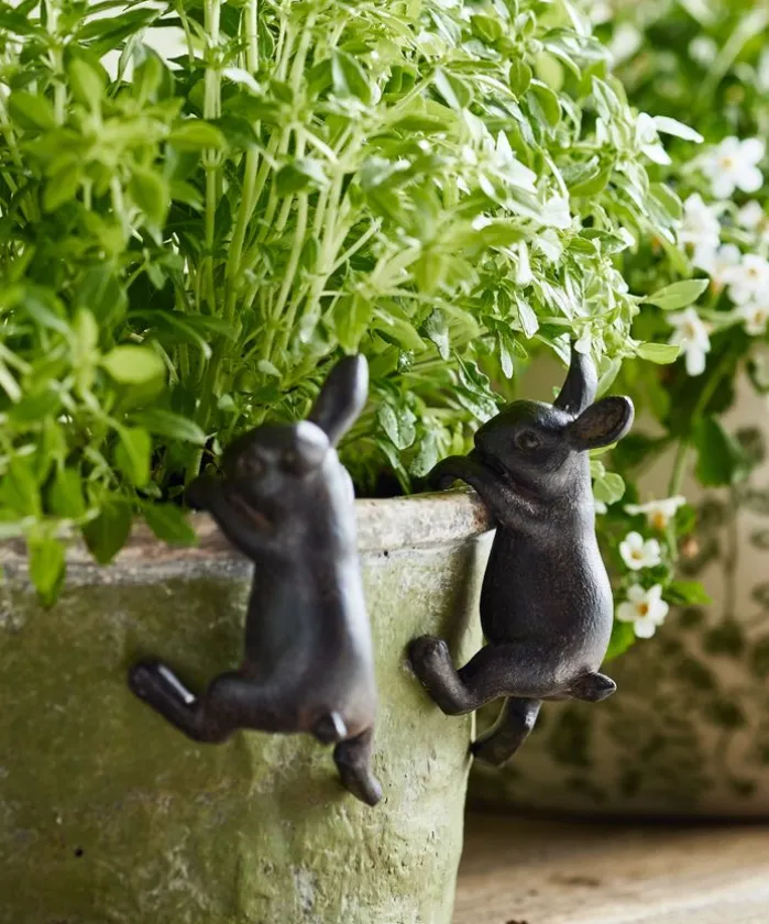 Hanging Bunny Decor Brown (4PC)