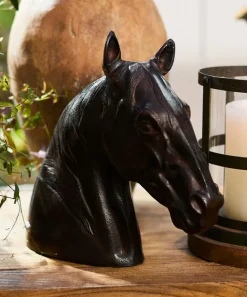 Horse Head Décor Bronze Finish