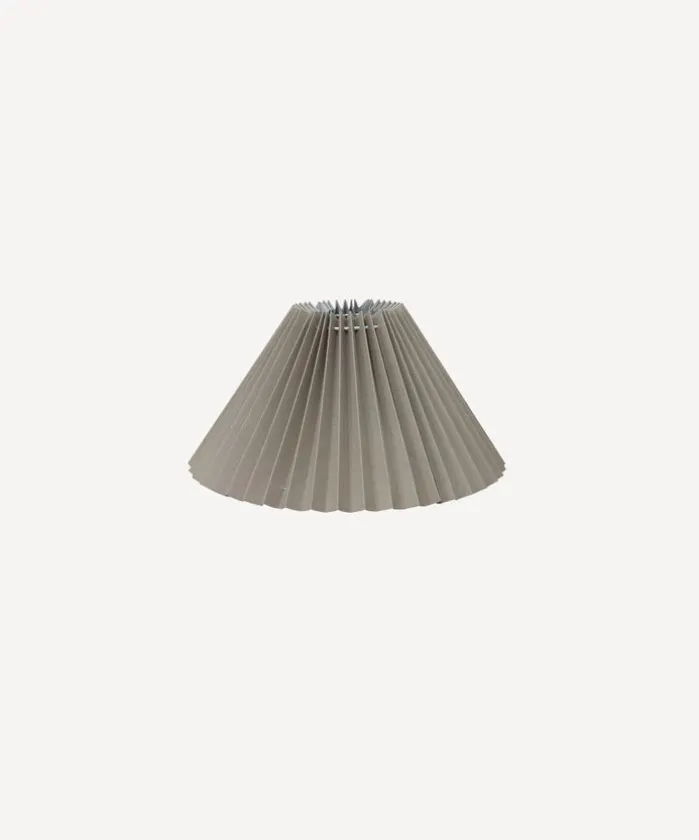Pleated Linen Shade 26cmD Taupe