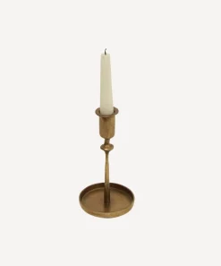 Raine Taper Gold Candleholder