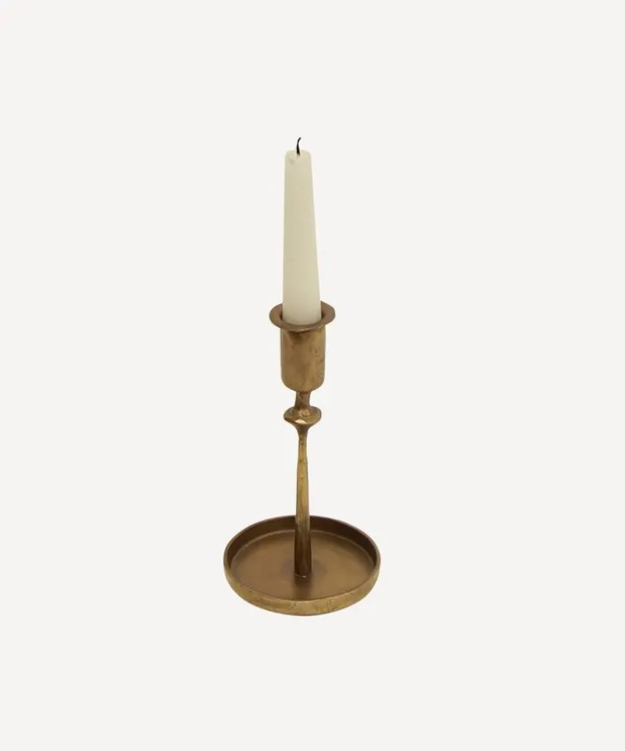 Raine Taper Gold Candleholder