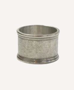 Round Pewter Napkin Ring (4PC)