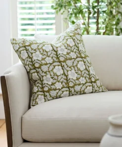 Salta Floral Chartreuse Cushion Cover