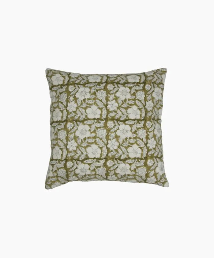 Salta Floral Chartreuse Cushion Cover