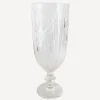 Sunrise Cut Glass Tall Hurricane
