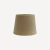 Tapered Drum Velvet Shade Beige 20cm