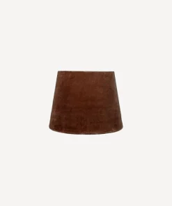 Tapered Drum Velvet Shade Cinnamon 20cm