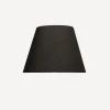 Tapered Shade Linen Black 35cm