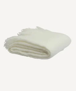 Throw Tassle Off White