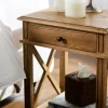 Villa Oak Bedside Table