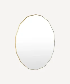 Wave Oval Mirror Small