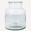 Wide Glass Vase Large