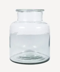 Wide Glass Vase Large