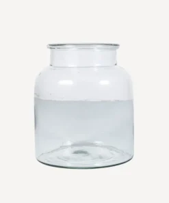Wide Glass Vase Small