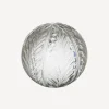 Wing Cut Glass Ball 4"