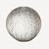 Wing Cut Glass Ball 5"