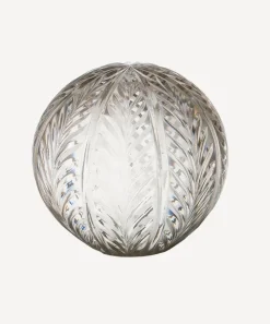 Wing Cut Glass Ball 5"